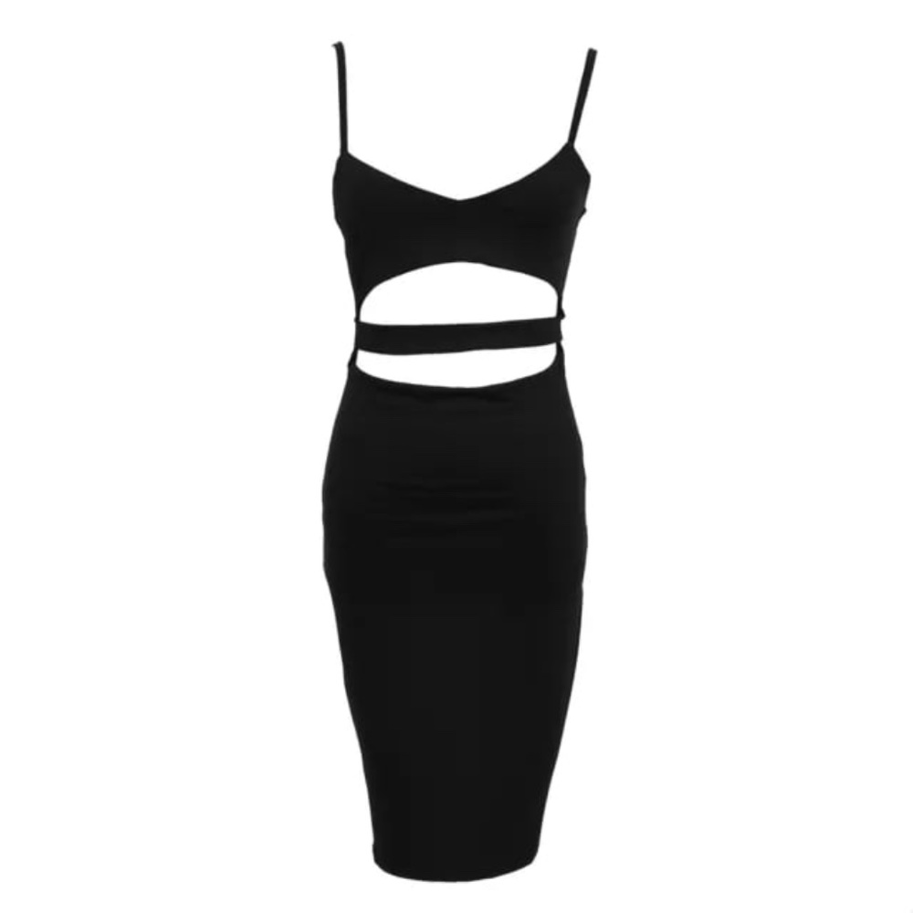 Black Dress Cutout